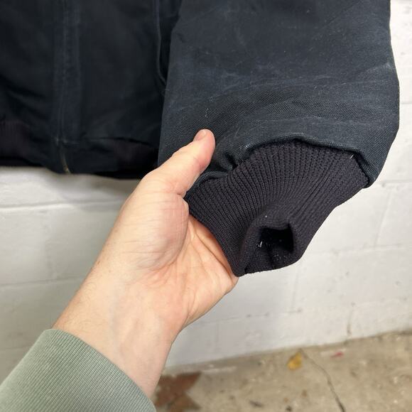 Vintage Carhartt Quilted Hooded Active Jacket “Black” J140 - Picture 4 of 9